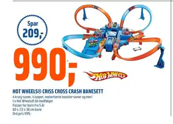 Coop Obs Hot wheels criss cross crash banesett tilbud
