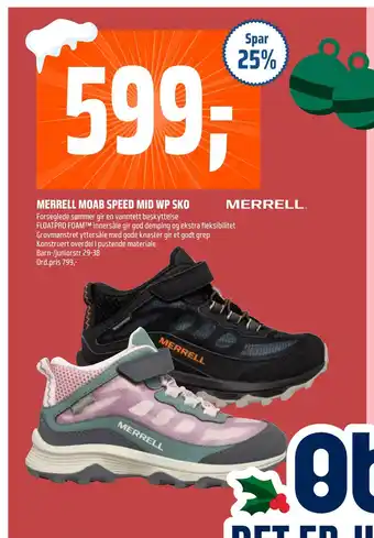 Coop Obs Merrell moab speed mid wp sko tilbud