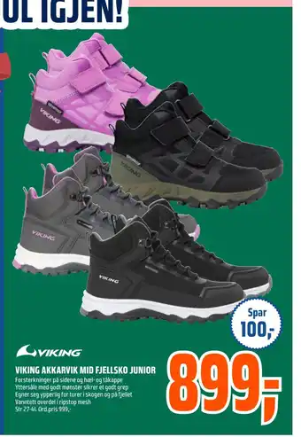 Coop Obs Viking akkarvik mid fjellsko junior tilbud