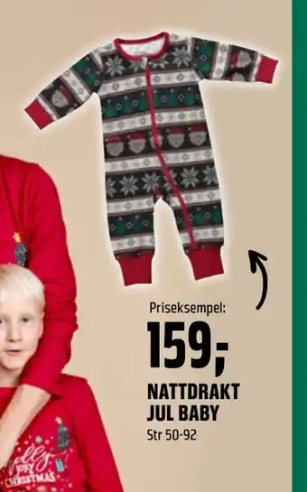 Coop Obs Nattdrakt jul baby tilbud