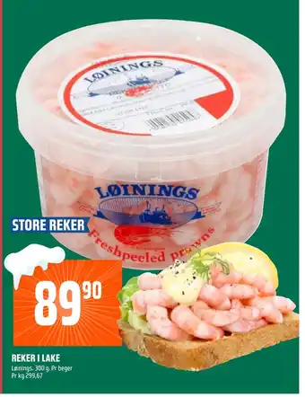 Coop Obs Reker i lake tilbud