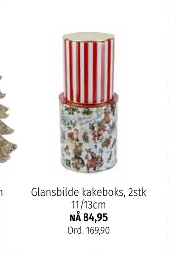 Nille Glansbilde kakeboks, 2stk 11/13cm tilbud