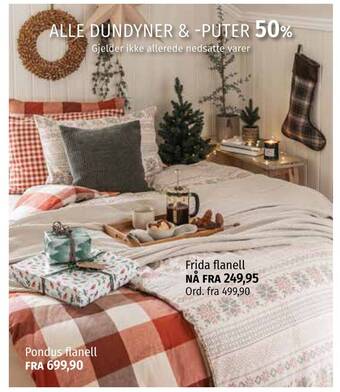 Nille Frida flanell tilbud