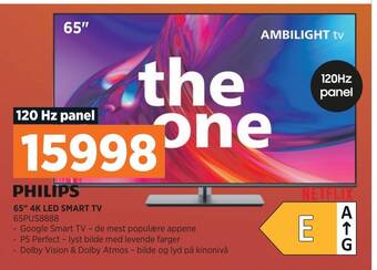 POWER Philips 65 4k led smart tv tilbud