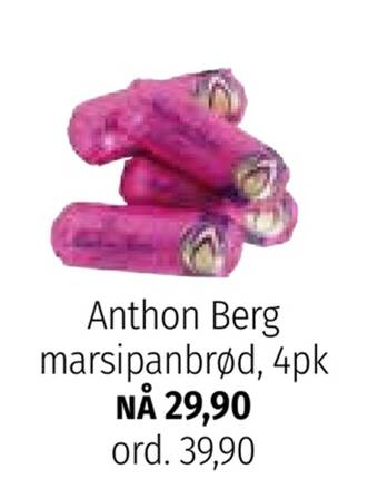 Nille Anthon berg marsipanbrød, 4pk tilbud