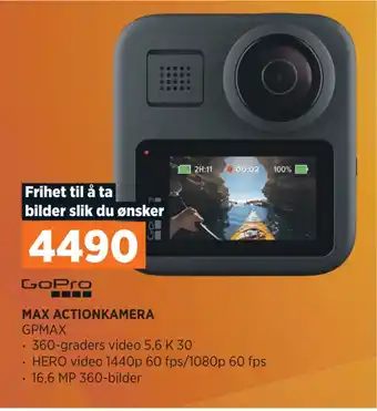 POWER Max actionkamera tilbud