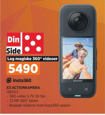 POWER X3 actionkamera tilbud