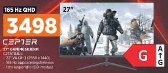 POWER Cepter 27 gamingskjerm tilbud