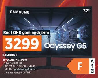 POWER Samsung 32 gamingskjerm tilbud
