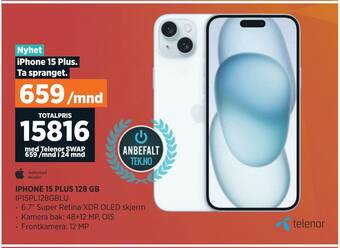 POWER Iphone 15 plus 128 gb tilbud