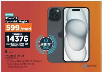 POWER Iphone 15 128 gb tilbud
