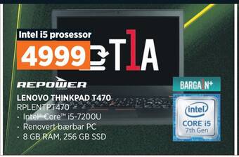 POWER Lenovo thinkpad t470 tilbud