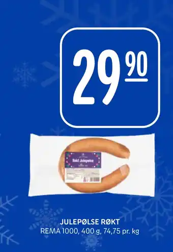 Rema 1000 Julepølse røkt tilbud