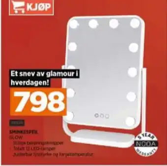 POWER Nooa sminkespeil tilbud