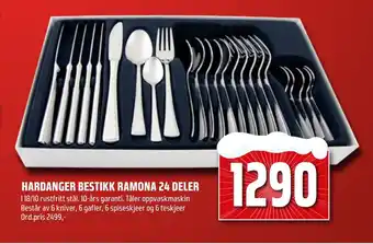 Coop Obs Hardanger bestikk ramona 24 deler tilbud