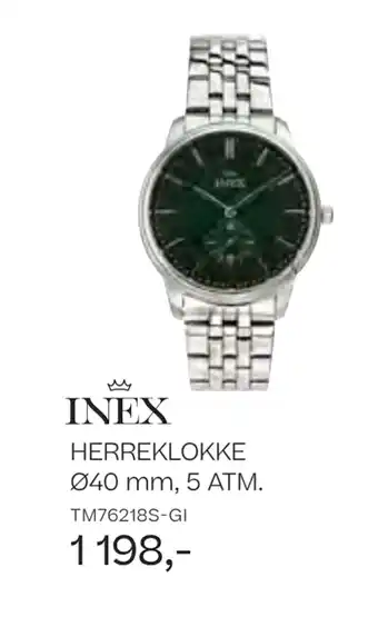 Bjørklund Herreklokke ø40 mm, 5 atm tilbud