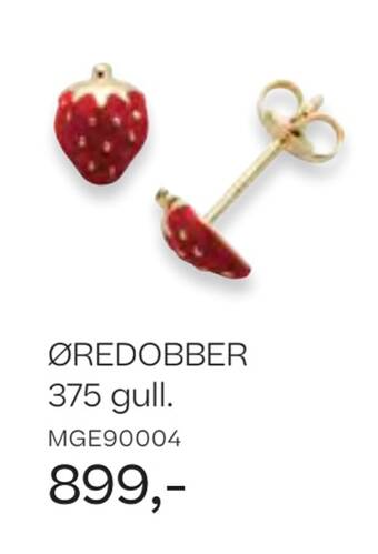 Bjørklund Øredobber 375 gull tilbud