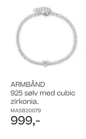 Bjørklund Armbånd 925 sølv med cubic zirkonia tilbud