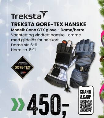 Sport Outlet Treksta gore-tex hanske tilbud