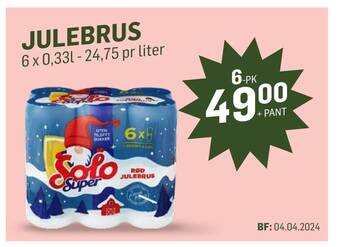 Holdbart Julebrus tilbud