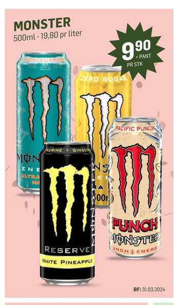 Holdbart Monster tilbud