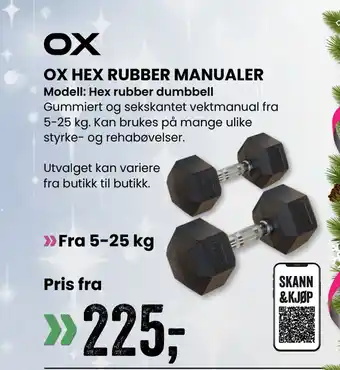 Sport Outlet Ox hex rubber manualer tilbud