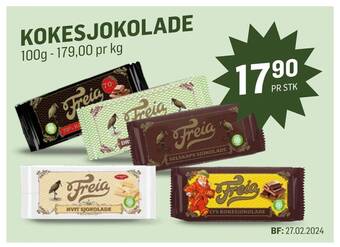 Holdbart Kokesjokolade tilbud