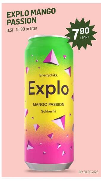 Holdbart Explo mango passion tilbud