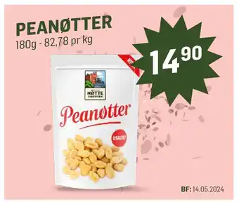 Holdbart Peanøtter tilbud