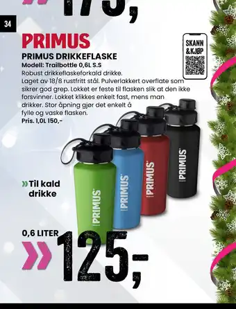 Sport Outlet Primus drikkeflaske tilbud