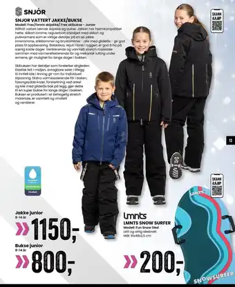 Sport Outlet Snjor vattert jakke/bukse tilbud