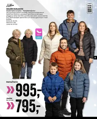 Sport Outlet Heldre dunjakke tilbud