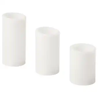 IKEA Ädellövträd led-kubbelys, sett 3 stk., hvit/innendørs tilbud