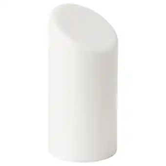 IKEA Ädellövskog led-kubbelys, hvit/inne/ute, 16 cm tilbud