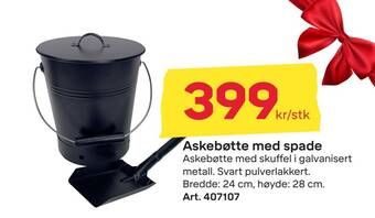 Byggmax Askebøtte med spade tilbud