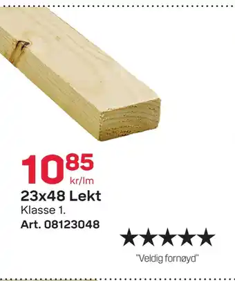 Byggmax 23x48 lekt tilbud