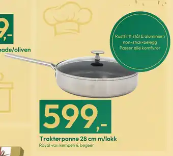 Gigaboks Traktørpanne 28 cm m/lokk tilbud