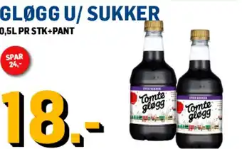 Price Lagerbutikk GLØGG U/ SUKKER tilbud