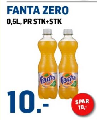 Price Lagerbutikk FANTA ZERO 0,5L tilbud