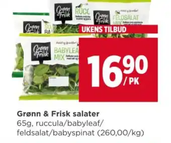 Meny Grønn & Frisk salater tilbud