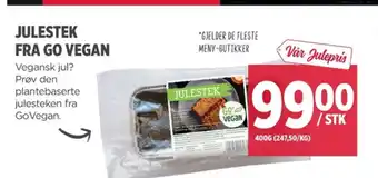 Meny Go vegan julestek tilbud