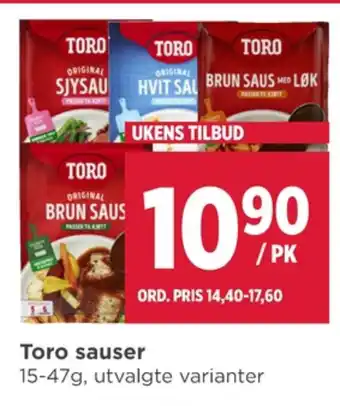 Meny Toro saus tilbud