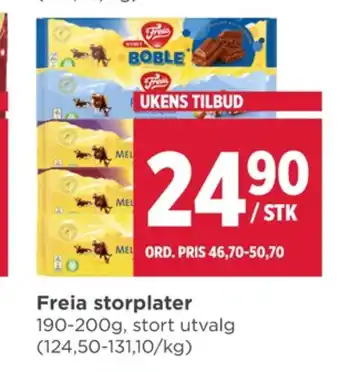 Meny Firkløver sjokoladeplate tilbud