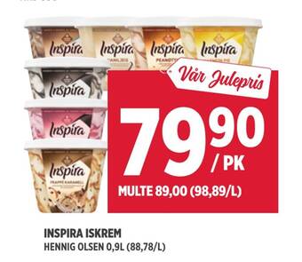 Jacobs Inspira iskrem tilbud