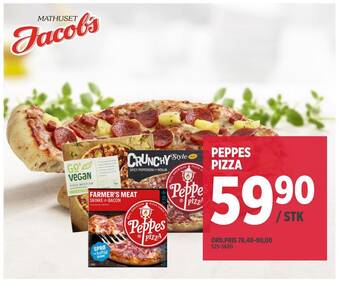 Jacobs Peppes pizza tilbud