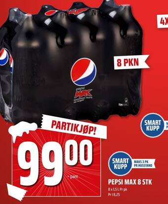 Coop Obs PEPSI MAX 8 STK tilbud