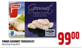 Coop Obs FINDUS GOURMET TORSKEFILET tilbud