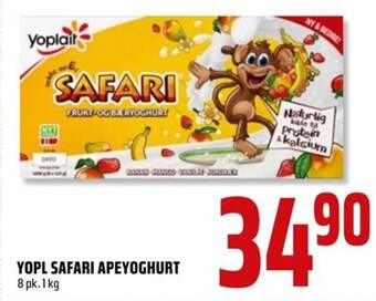Coop Obs YOPL SAFARI APEYOGHURT tilbud
