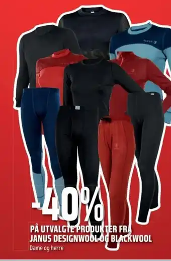 Coop Obs PÅ UTVALGTE PRODUKTER FRA JANUS DESIGNWOOL OG BLACKWOOL tilbud