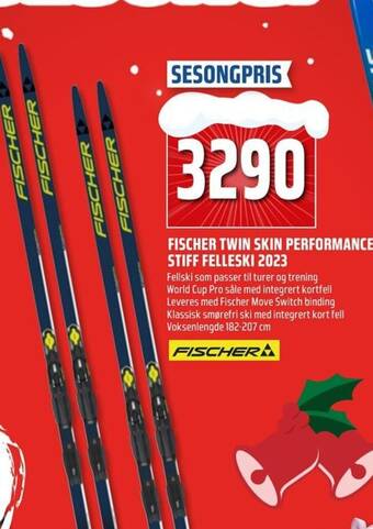 Coop Obs FISCHER TWIN SKIN PERFORMANCE STIFF FELLESKI 2023 tilbud
